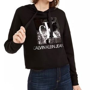 Calvin Klein sequins hoodie
